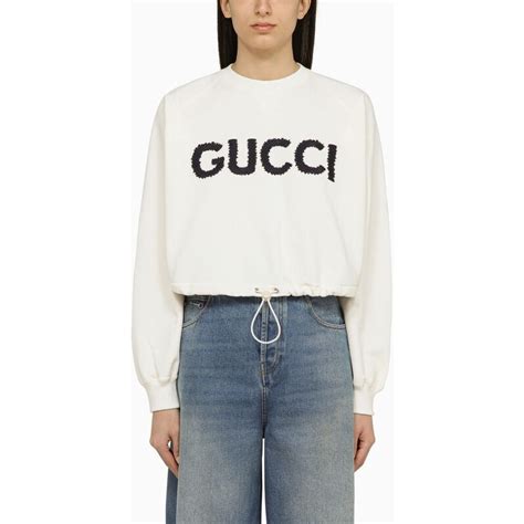 gucci felpa bianca stelle|Gucci Felpa Con Zip .